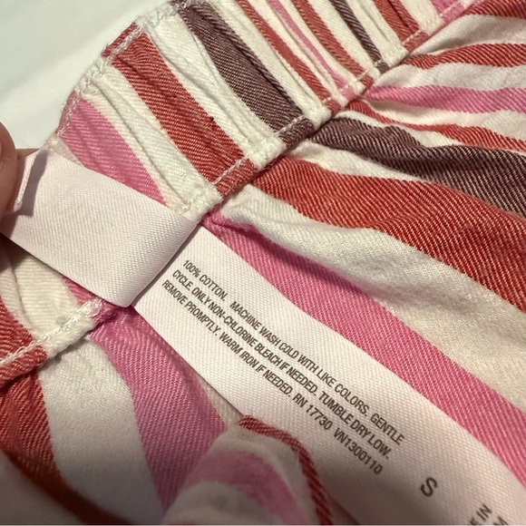 Auden Women’s Sleep Shorts Pink Striped Elastic Waist Size Small - Picture 4 of 7